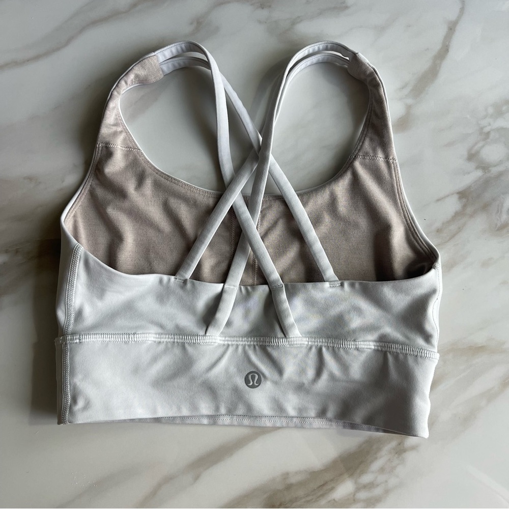 Lululemon x Soulcycle White Sports Bra Size 4 - Picture 3 of 6